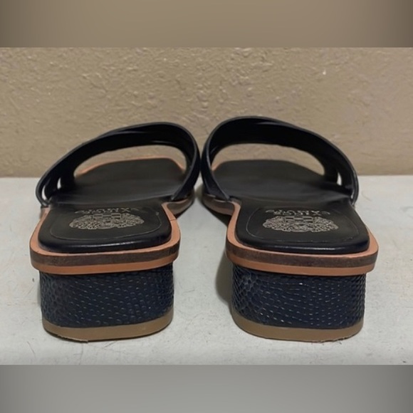 Vince Camuto Black Square Heel Slide Sandals Women’s 9.5 - Picture 3 of 5